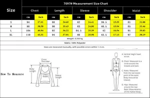 Tableau des tailles détaillé pour robe chemise à manches longues avec mesures cm et pouces