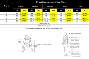 Size chart for women's one-shoulder jumpsuit showing measurements in cm and inches