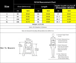 Guide des tailles montrant les mesures du buste et de la longueur pour robe t-shirt décontractée