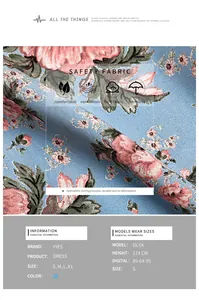 Gros plan sur le tissu floral bleu à évacuation d'humidité et texture résistante