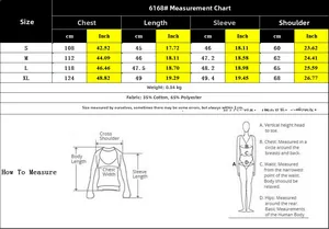 Detailed size chart for women's cropped hoodie showing measurements in cm and inches