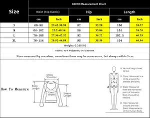 Guide des tailles pour pantalon crayon taille haute avec mesures taille et hanches