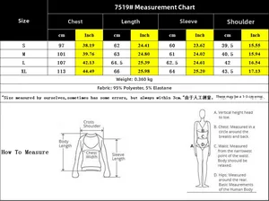 Size chart for vintage baseball jacket with detailed measurements and fabric specifications
