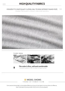 Detail of soft heather grey knit fabric showing premium texture and craftsmanship