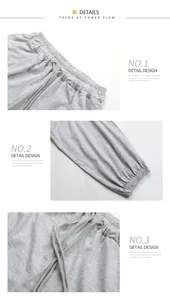 Macro detail of high waist drawstring with metal eyelets and elastic ribbed ankle cuffs