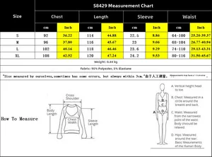 Detailed size chart for off-shoulder split dress with measurements in cm and inches