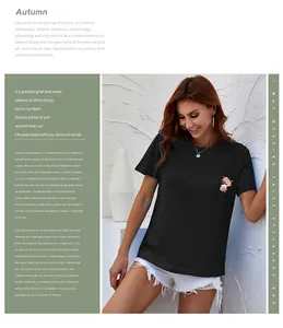 Close-up of black t-shirt featuring a colorful floral and perfume bottle chest print