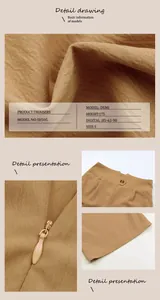 Macro detail of high-waist straight cotton trousers showing texture and stitching