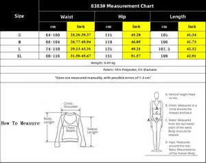 Guide des tailles pour pantalon large plissé avec mesures S-XL en cm et pouces