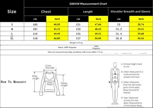Detailed size chart for floral print dress showing bust and length in cm and inches