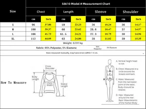 Tableau des tailles détaillé pour T-shirt à manches courtes avec mesures en CM et Inch