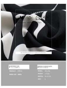 Detail of breathable safety fabric with wave pattern and model size specifications