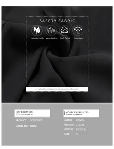 Detail of soft breathable black bodysuit fabric with high moisture wicking texture