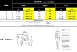 Detaillierte Größentabelle für rückenfreies Sommerkleid mit Maßen in cm und Zoll