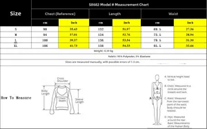 Detailed size chart for elegant summer backless maxi dress showing measurements S to XL