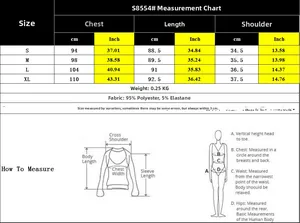 Tableau des tailles détaillé pour robe S8554 avec mesures S-XL en cm et pouces
