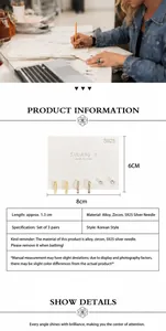 Detaillierte Größenangaben für minimalistische goldene Creolen-Sets mit s925 Silberstiften