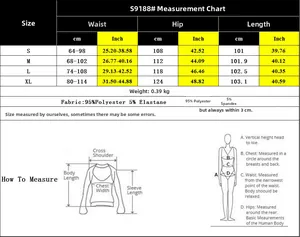 Guide des tailles pour pantalon en dentelle avec mesures de taille et hanches en cm