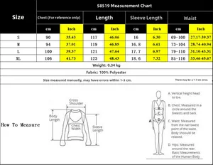 Guide des tailles pour robe trapèze col V du S au XL avec mesures de la taille