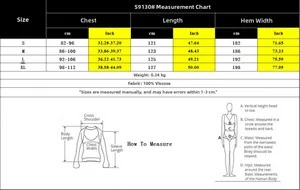 Detaillierte Größentabelle mit Maßen in cm und Zoll für bedrucktes A-Linie Sommerkleid