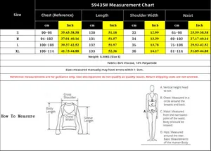 Detailed size chart for V-neck sleeveless maxi dress with chest and waist measurements
