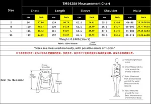 Tableau des tailles pour robe ethnique à manches longues en 100% viscose de S à XL