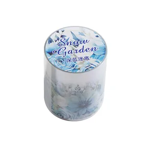 Blue winter floral decorative PET tape for scrapbooking from Snow Garden collection