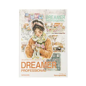 Adesivi PET serie Career Dreamer per journaling con motivi di donne professioniste creative