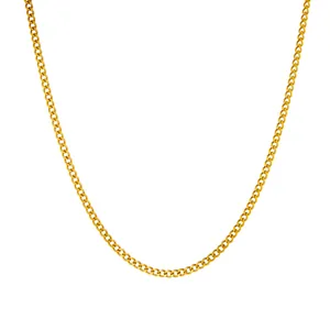 Close-up of 2.4mm golden stainless steel ball chain jewelry making accessories