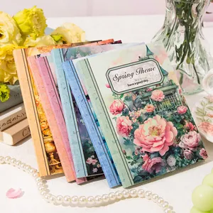 Vintage Frühling Floral Thema Scrapbook Material Papier Leichtes Papier Dekorative Notizblöcke Für Journaling DIY Basteln Kunst Dekor