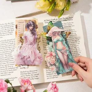Vintage Bastelpapier-Set im Frühling-Stil mit nostalgischen Frauenmotiven und Blumen-Deko