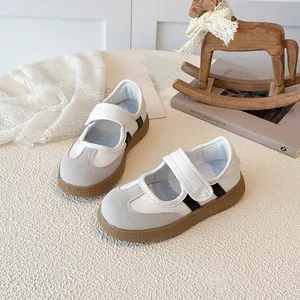 Mode sneakers voor kinderen met kleurblokontwerp en rubberen zool voor de herfst