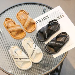 Sandali Estivi per Bambini Suola Morbida Scarpe da Spiaggia Antiscivolo per Bambini Ragazzi Ragazze Casual Moda Sandali Con Velcro