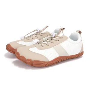 Chaussures d'entraînement pieds nus respirantes avec bout large et semelles antidérapantes