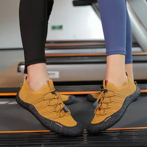 Chaussures aquatiques jaune moutarde respirantes avec semelle antidérapante pour couple