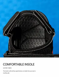 Macro view of non-slip leather fabric footbed with comfortable massage texture on sandals
