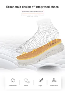 Detailansicht der ergonomischen Kork-Einlegesohle mit Fußgewölbestütze für Slipper