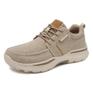 Zapatos de Lona Casuales para Hombre Transpirables Ligeros Zapatillas de Deporte Bajas de Color Sólido para Actividades Diarias al Aire Libre