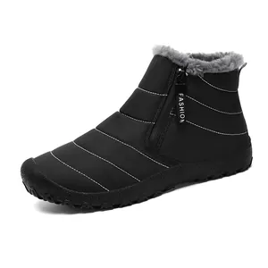 Wasserdichte Winter Schneestiefel für Damen und Herren mit Plüschfutter und Reißverschluss