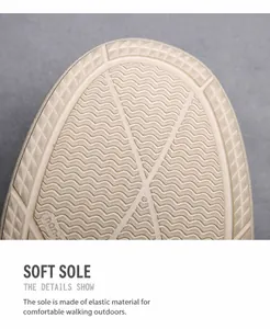 Close-up of non-marking flexible rubber sole with anti-slip wave and diamond patterns