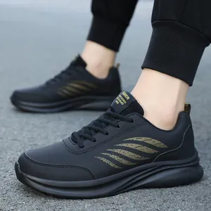 Herren Mikrofaser Kunstleder Sportschuhe Leichte Rutschfeste Lässige Laufschuhe Mode Low Top Sneaker Mit Schnürung
