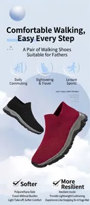 Détails de la semelle PU légère et du mesh respirant pour chaussures de marche confortables