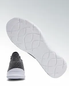 Detail view of EVA outsole with anti-slip ripple texture and strong grip for men shoes