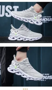 Détail macro de baskets en maille respirante avec semelle à amorti creux pour homme