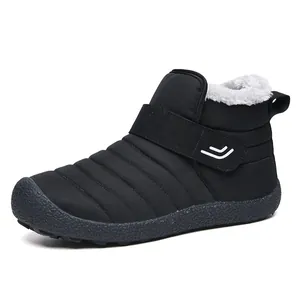Stivali da Neve Caldi Invernali Per Uomo Donna Alti Tessuto Trapuntato Idrorepellente Foderati in Pelliccia Sintetica Suola in Gomma Antiscivolo Scarpe Invernali Outdoor