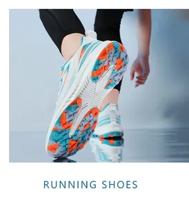 Detail view of anti-slip rubber outsole and mesh fabric on lightweight running shoes