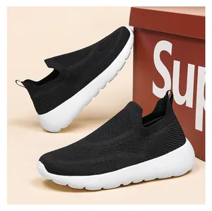 Detailed view of breathable 3D knit upper and cushioned white EVA sole on running shoes
