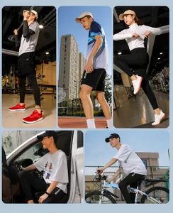 Versatile lightweight athletic shoes for gym, cycling, and casual wear in red and white