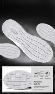 Detail of lightweight running shoe sole featuring non-slip patterns and cushioning structure