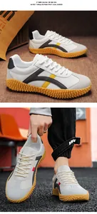 Dettaglio della tomaia in mesh traspirante e suola in gomma antiscivolo delle sneaker